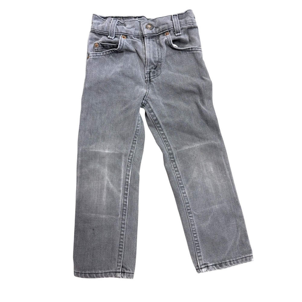 Vintage Little Levis 512 Slim Fit Gray Jeans Orange Tab Made in USA Kids Size 5